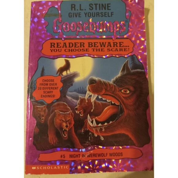 R.L. Stine's Give Yourself Goosebumps #5 Night In Werewolf Woods Preowned - Picture 1 of 7